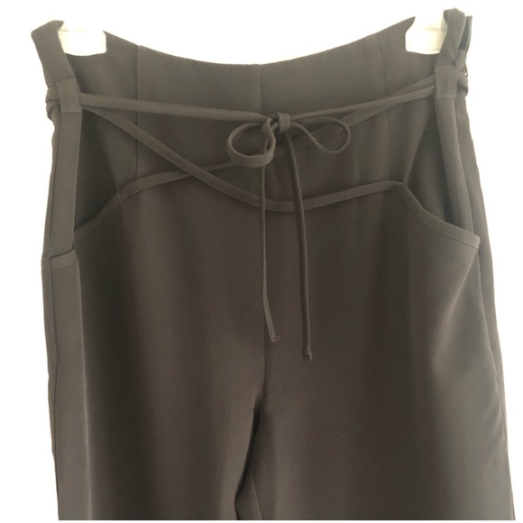 NWOT High waisted wide leg pants. SZ L - Picture 4 of 8